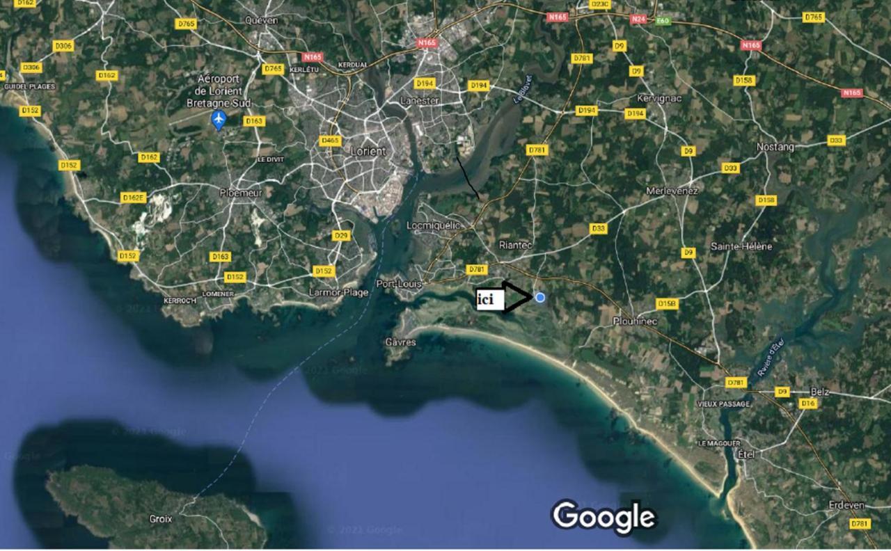 Petite Maison Chalet A 100 M De La Petite Mer De Gavres Riantec 外观 照片